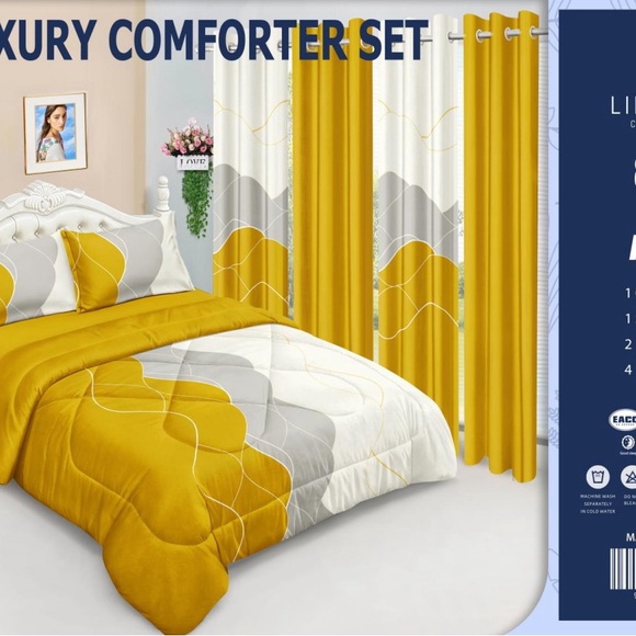 Luxury Red Comforter Set - Picture 7 of 10